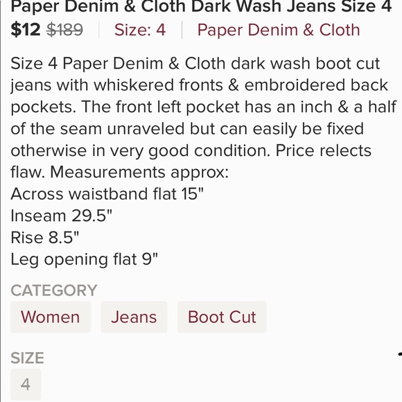 Paper Denim & Cloth Jeans - Picture 4 of 4